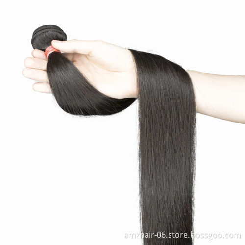 China Wholesale 40 Inch Straight Human Hair Weave Bundles 10A 11A 12A Unprocessed Indian Cuticle Aligned Remy Hair Extension